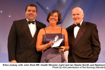Ellie Lindsay with John Reid