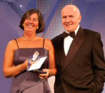 Ellie Lindsay with John Reid